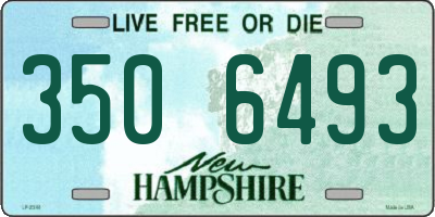 NH license plate 3506493