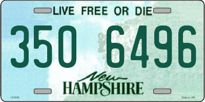 NH license plate 3506496