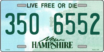 NH license plate 3506552
