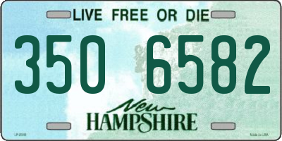 NH license plate 3506582
