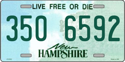 NH license plate 3506592