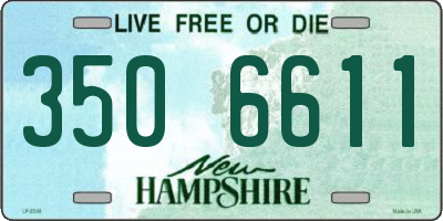 NH license plate 3506611