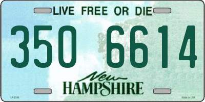 NH license plate 3506614