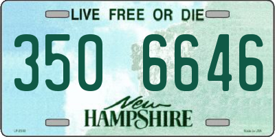 NH license plate 3506646