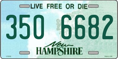 NH license plate 3506682