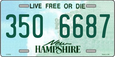 NH license plate 3506687