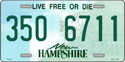 NH license plate 3506711
