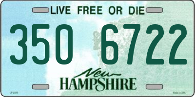 NH license plate 3506722
