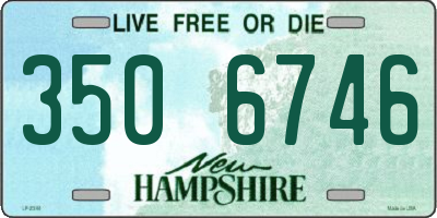 NH license plate 3506746
