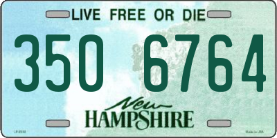 NH license plate 3506764