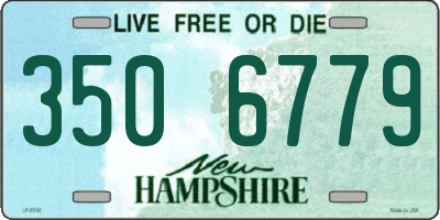 NH license plate 3506779