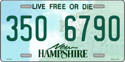 NH license plate 3506790