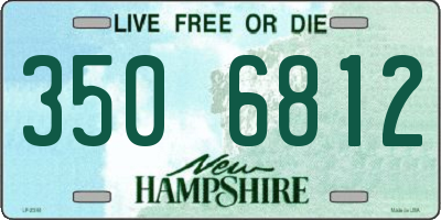 NH license plate 3506812