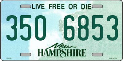 NH license plate 3506853