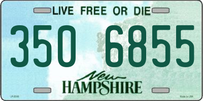 NH license plate 3506855