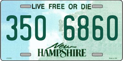 NH license plate 3506860