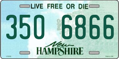 NH license plate 3506866