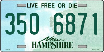 NH license plate 3506871