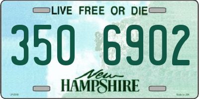 NH license plate 3506902