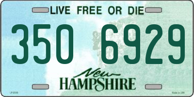 NH license plate 3506929