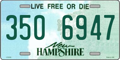 NH license plate 3506947