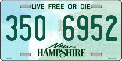 NH license plate 3506952