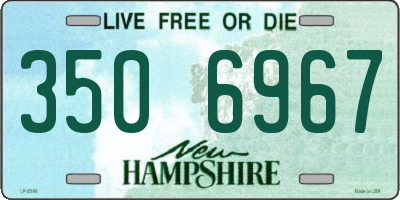 NH license plate 3506967