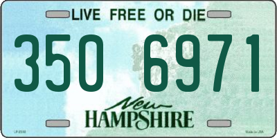 NH license plate 3506971