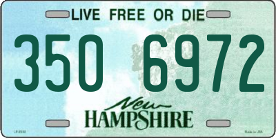 NH license plate 3506972
