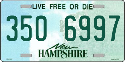 NH license plate 3506997