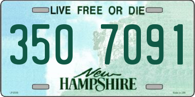 NH license plate 3507091