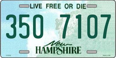NH license plate 3507107