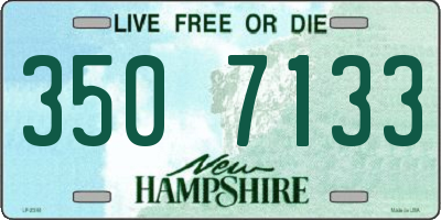 NH license plate 3507133