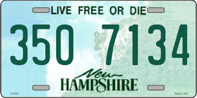 NH license plate 3507134