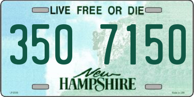 NH license plate 3507150