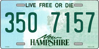 NH license plate 3507157