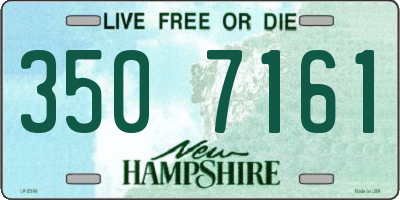 NH license plate 3507161