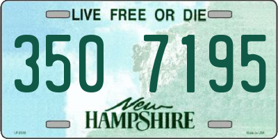 NH license plate 3507195