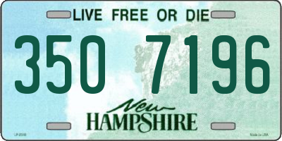 NH license plate 3507196