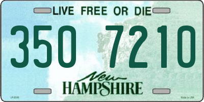 NH license plate 3507210