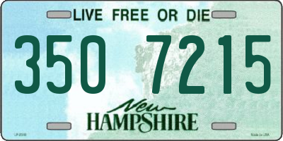 NH license plate 3507215