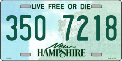 NH license plate 3507218