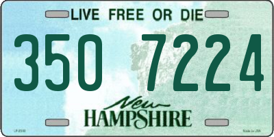 NH license plate 3507224