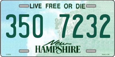 NH license plate 3507232