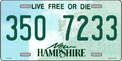 NH license plate 3507233