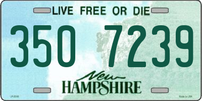 NH license plate 3507239