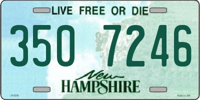 NH license plate 3507246