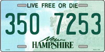 NH license plate 3507253