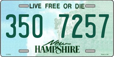 NH license plate 3507257