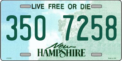 NH license plate 3507258